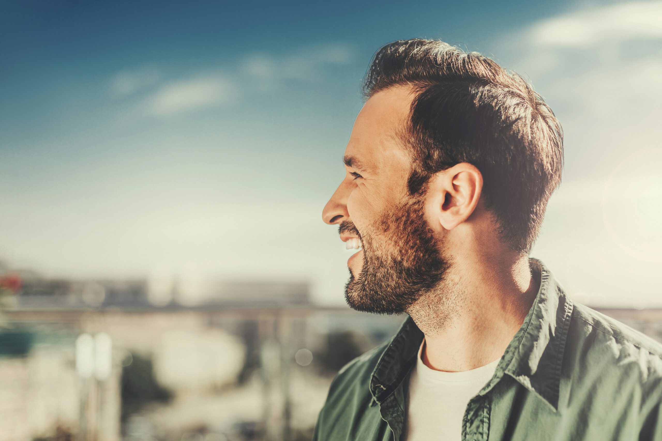 Smiling man
